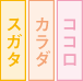 ココロとカラダとスガタ